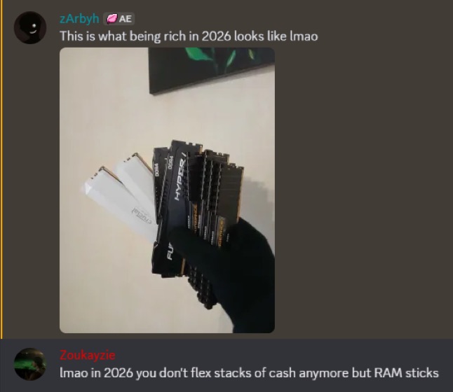 Screenshot posted by a member in the profits channel